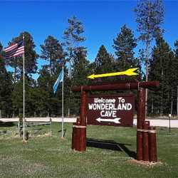 Wonderland Cave Entrance Sign