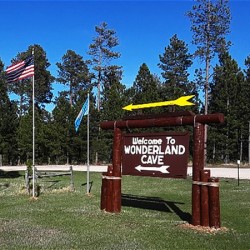 Wonderland Cave Entrance Sign